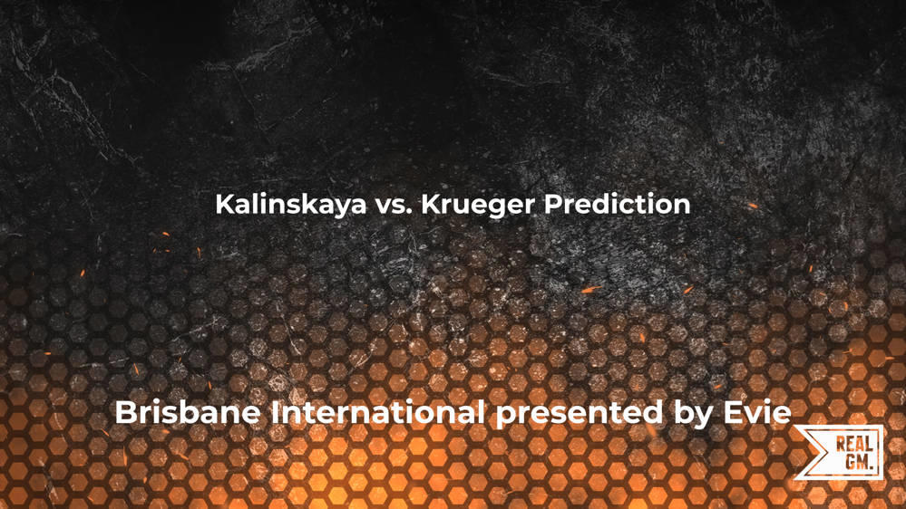 Kalinskaya Vs Krueger Prediction And Match Betting Odds Brisbane