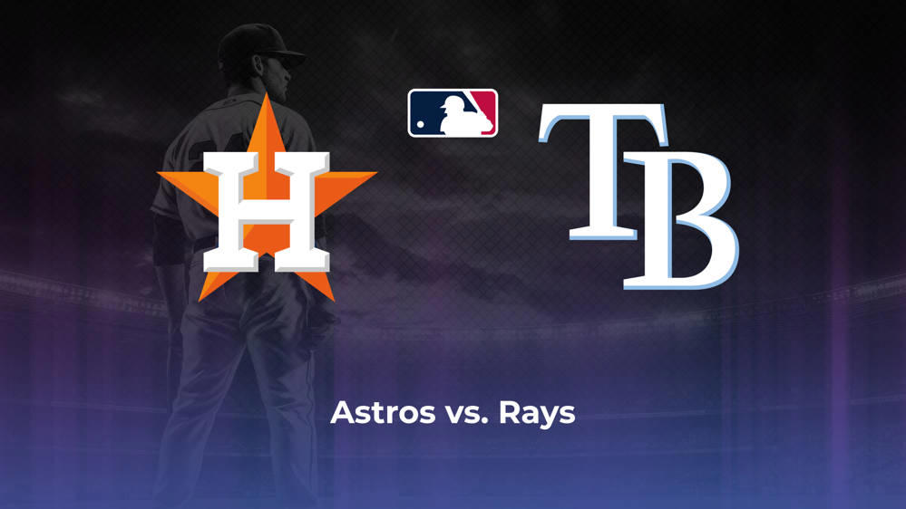 Astros vs. Rays Betting Odds, Probable Starters 8/2/2024