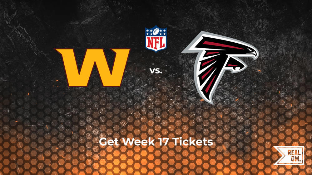 Week 17 Commanders vs. Falcons Tickets Available for Sunday, Dec. 29