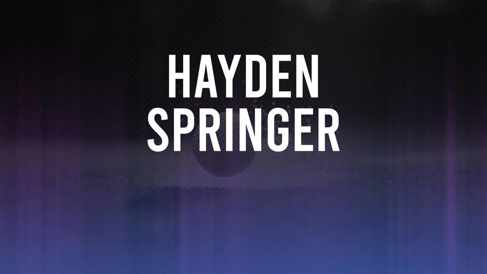 Hayden Springer The 2024 Myrtle Beach Classic betting odds and trends