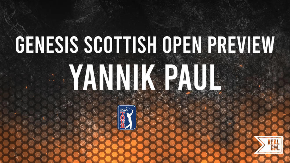 The 2024 Genesis Scottish Open Odds Yannik Paul RealGM