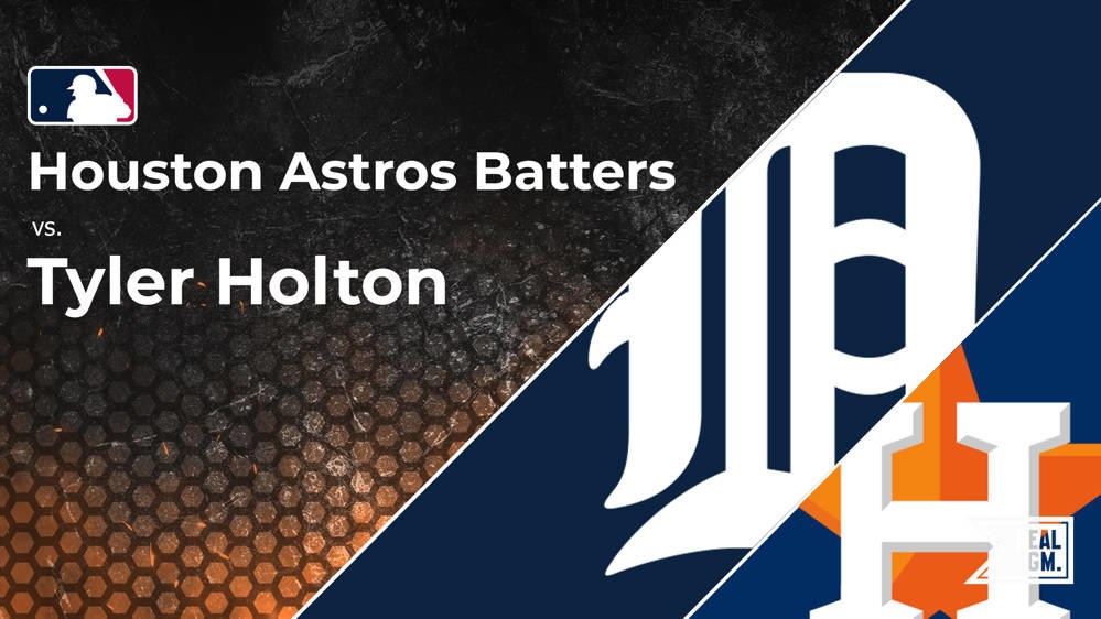 Astros vs. Tyler Holton and the Tigers: Batter vs. Pitcher Stats 