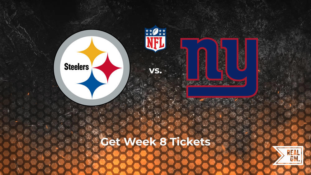 Week 8 Steelers vs. Giants Tickets Available for Monday Night Football