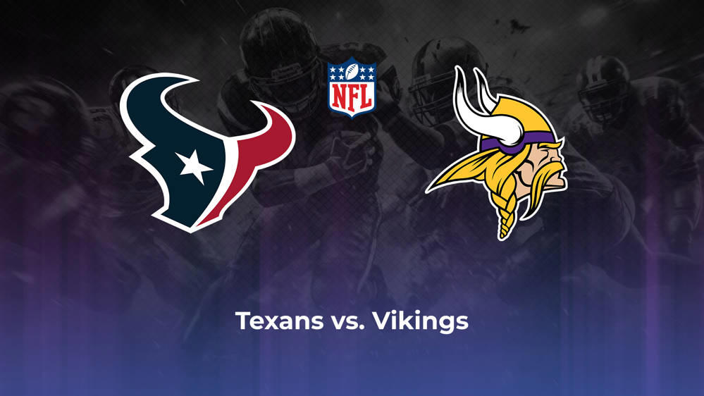 Bet on Texans vs. Vikings in New Jersey: Betting Odds, Line and Spread