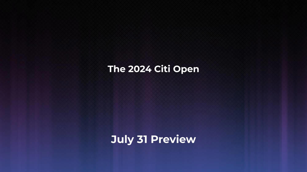 Betting Odds and Preview for the 2024 Citi Open on July 31 - Women's Singles