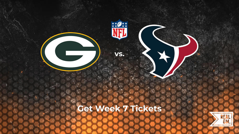 Week 7: Packers vs. Texans Tickets Available for Sunday, Oct. 20 
