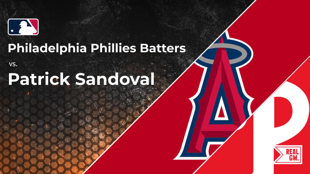 Phillies vs. Patrick Sandoval and the Angels Batter vs. Pitcher Stats