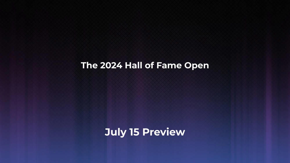 Betting Odds and Preview for the 2024 Hall of Fame Open on July 15 - Men's Singles