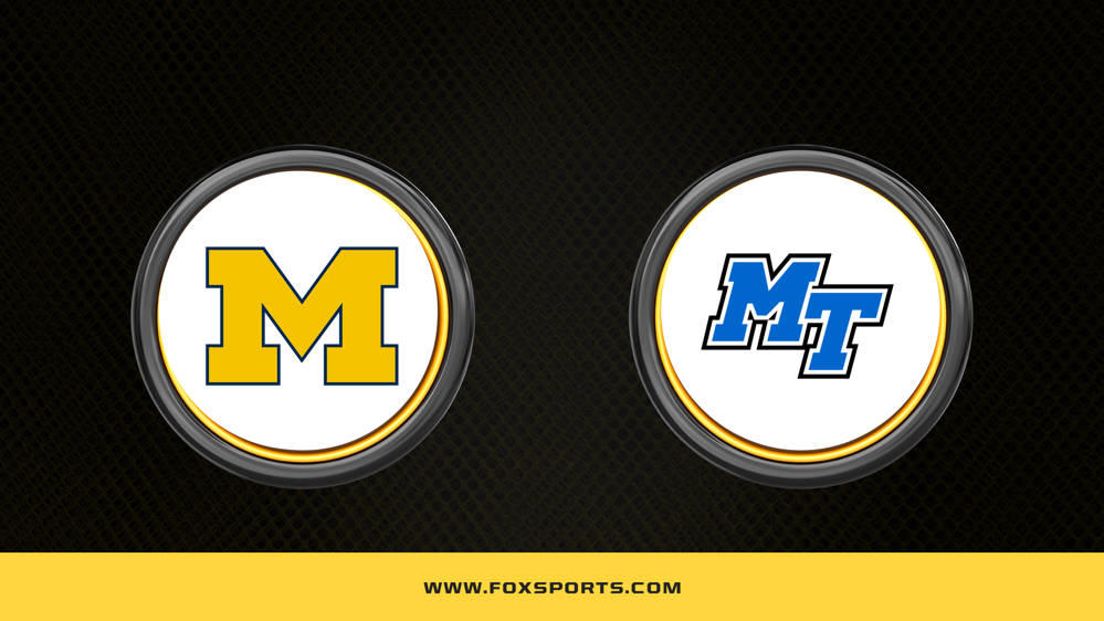 Michigan vs. Middle Tennessee Prediction, How to Watch, Odds, Channel - Nov 19