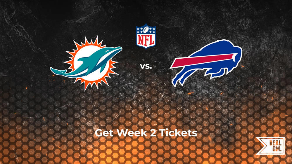 Week 2 Dolphins vs. Bills Tickets Available for Thursday Night