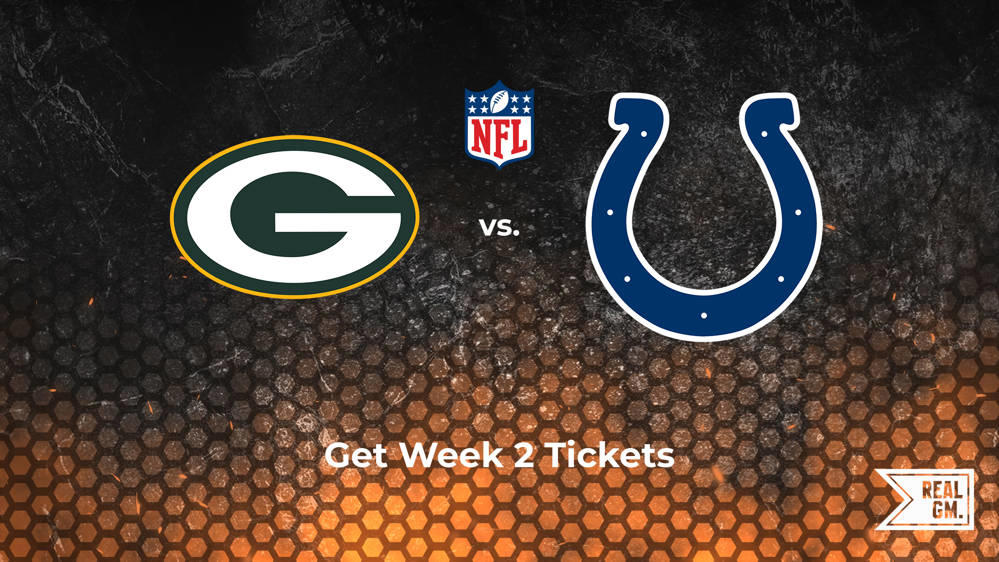 Week 2 Colts vs. Packers Tickets Available for Sunday, Sept. 15 RealGM