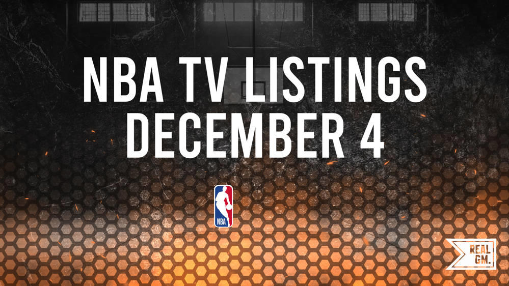 NBA Games Today Live on TV and Streaming December 4 RealGM