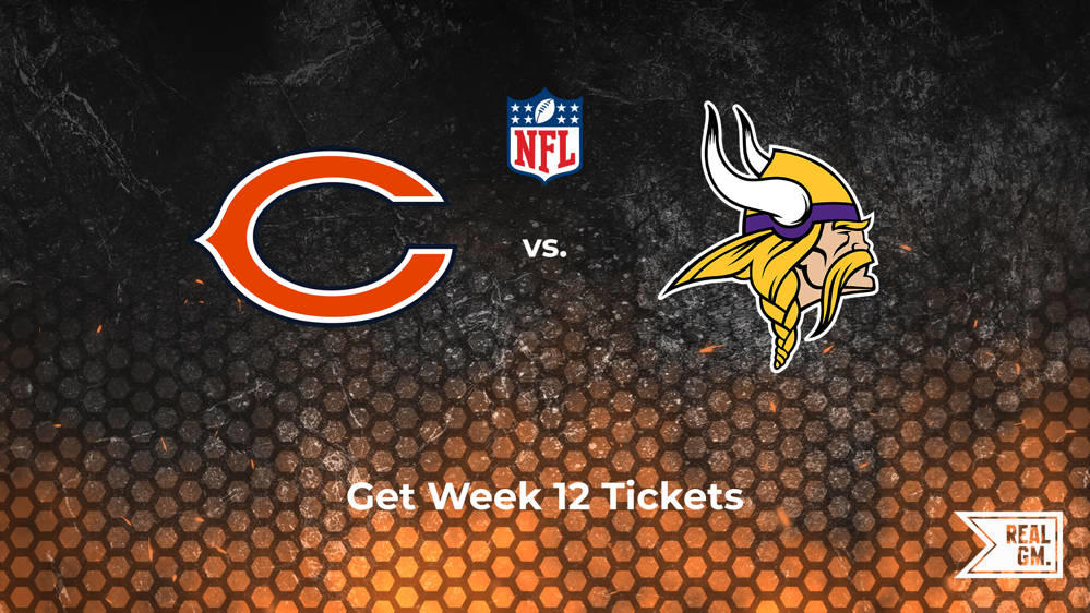 Week 12 Bears vs. Vikings Tickets Available for Sunday, Nov. 24 RealGM