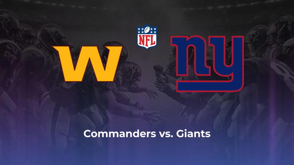 Bet on Commanders vs. Giants in New Jersey: Betting Odds, Line and Spread