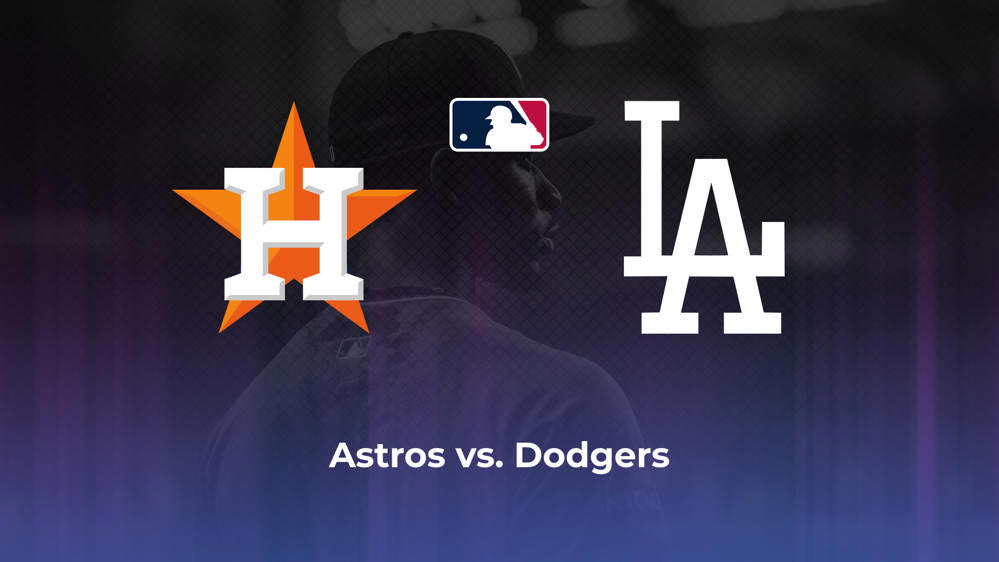 Astros vs. Dodgers Betting Odds, Probable Starters 7/26/2024