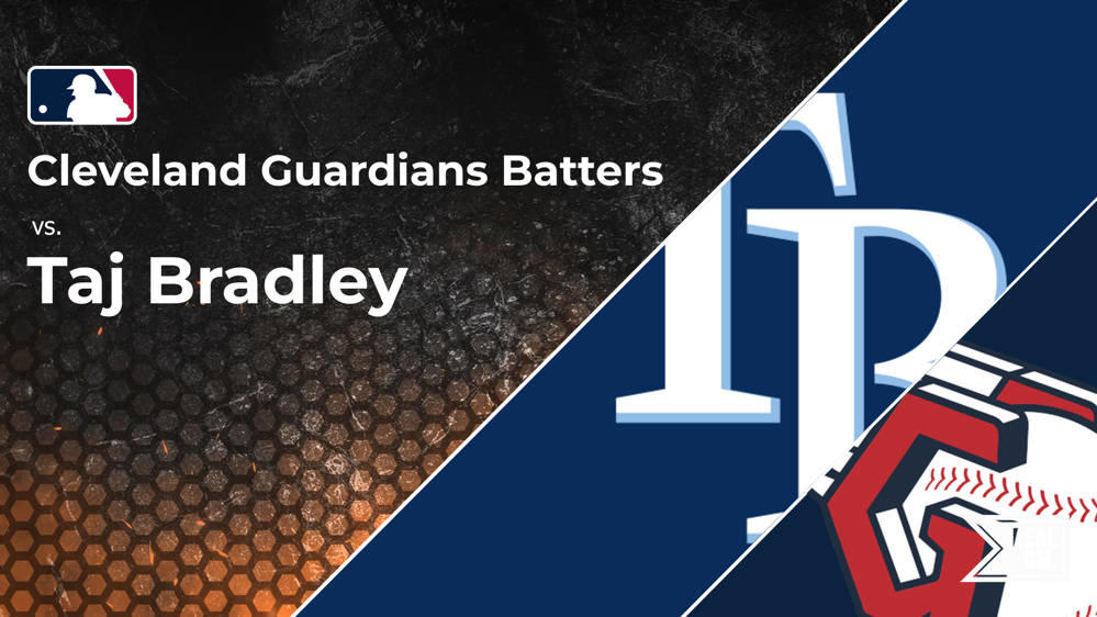 Guardians vs. Taj Bradley and the Rays Batter vs. Pitcher Stats and
