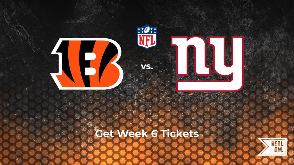 Week 6: Bengals vs. Giants Tickets Available for Sunday, Oct. 13 