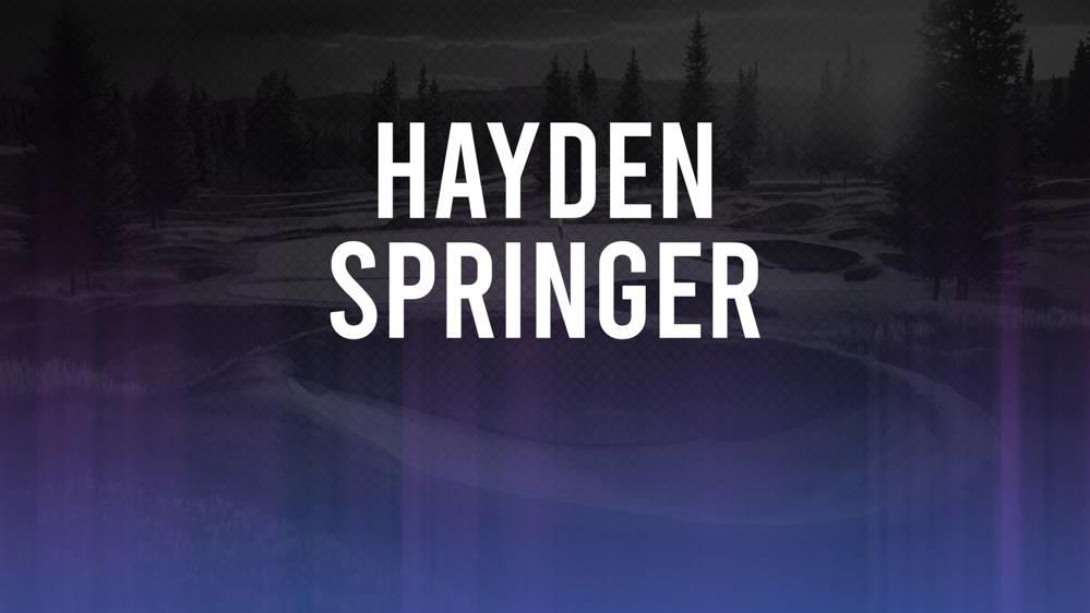 Hayden Springer The 2024 Texas Children's Houston Open betting odds and trends