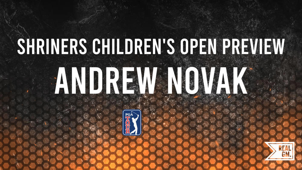 The 2024 Shriners Children's Open Odds Andrew Novak RealGM