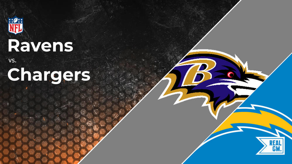 Ravens vs. Chargers Odds, Over/Under, Spread, Lines | Week 12 | RealGM