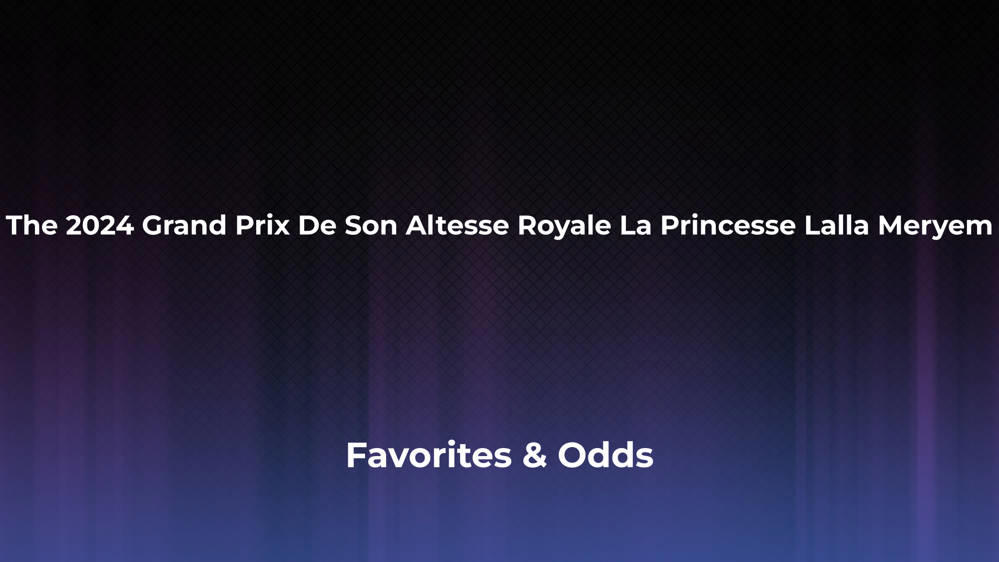 The Grand Prix De Son Altesse Royale La Princesse Lalla Meryem Betting Odds, Favorites and Player Previews - Women's Singles