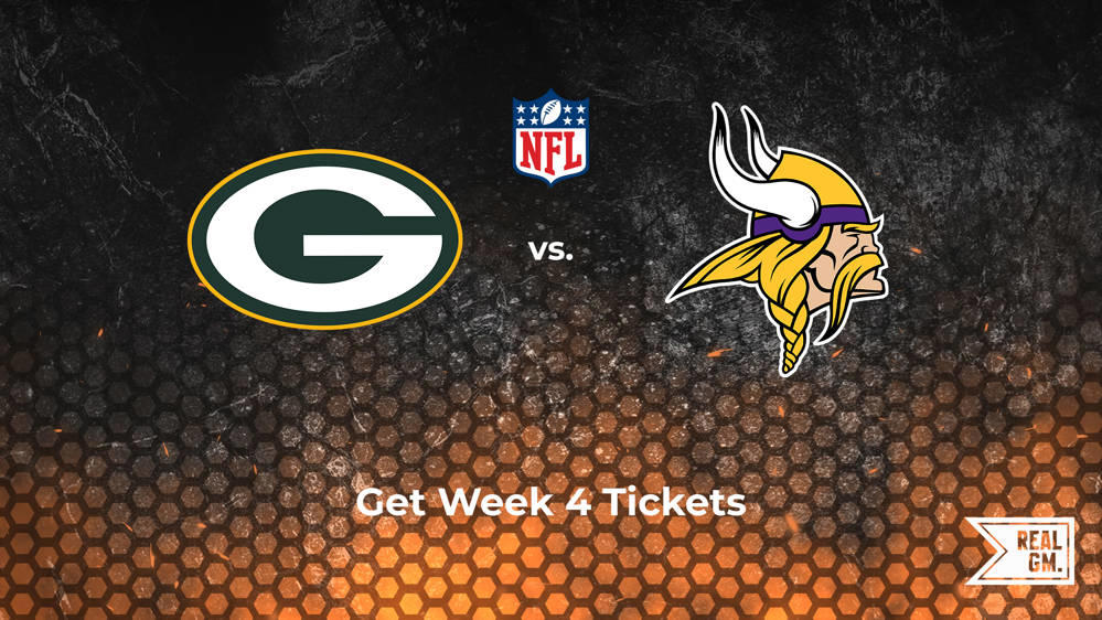 Week 4 Packers vs. Vikings Tickets Available for Sunday, Sept. 29 RealGM