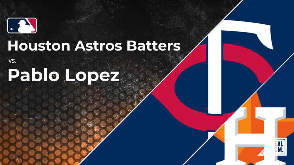 Astros vs. Pablo Lopez and the Twins: Batter vs. Pitcher Stats and Odds ...