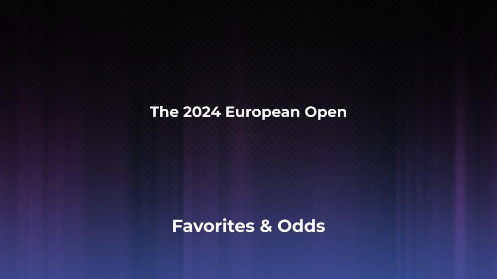 The European Open Betting Odds, Favorites and Player Previews - Men's Singles