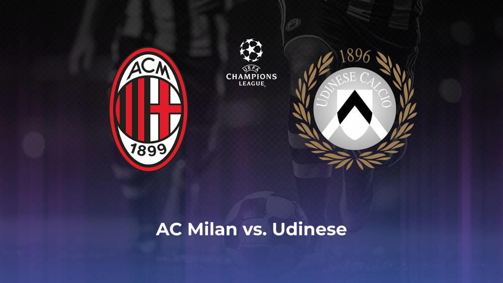 AC Milan vs. Udinese Betting Odds, Offensive Leaders, & Moneyline 10/19/2024