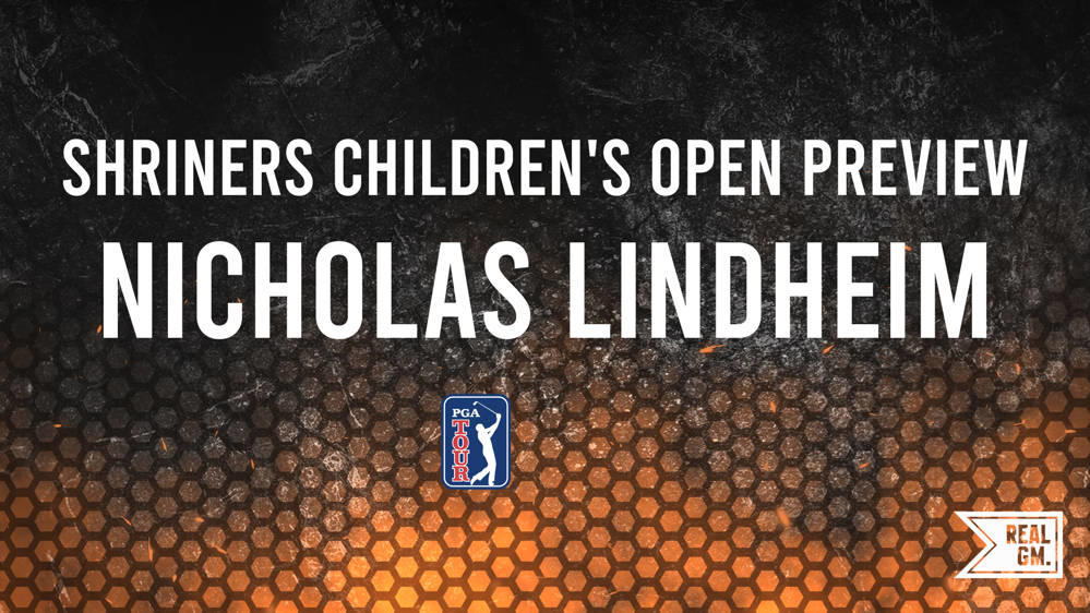 The 2024 Shriners Children's Open Odds Nicholas Lindheim RealGM