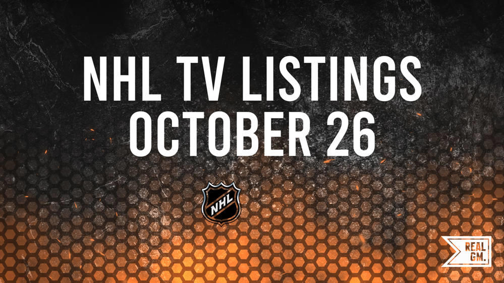 How to Watch NHL Games Today on TV and Live Streaming October 27 RealGM