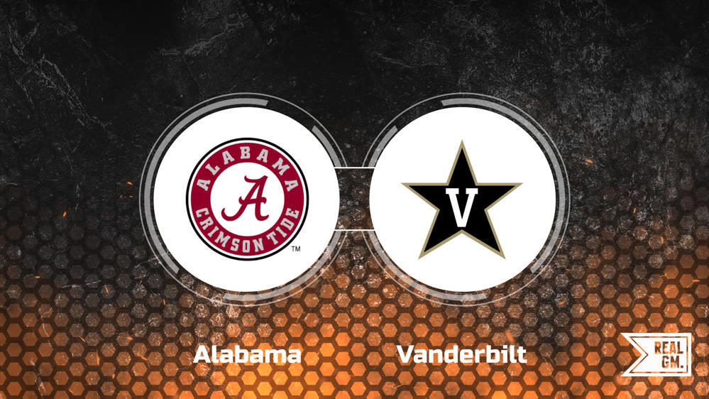 Alabama vs. Vanderbilt Picks, Spread, Line and Odds Oct. 5 RealGM