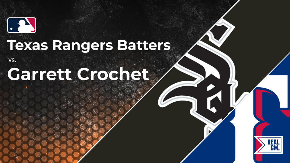 Rangers vs. Garrett Crochet and the White Sox Batter vs. Pitcher Stats