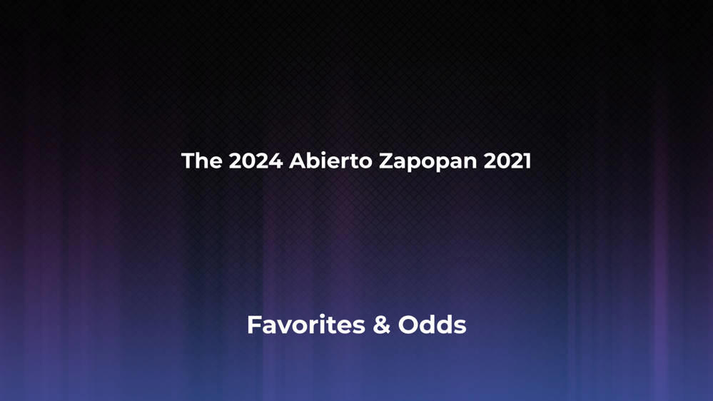 The Abierto Zapopan 2021 Betting Odds, Favorites and Player Previews - Women's Singles