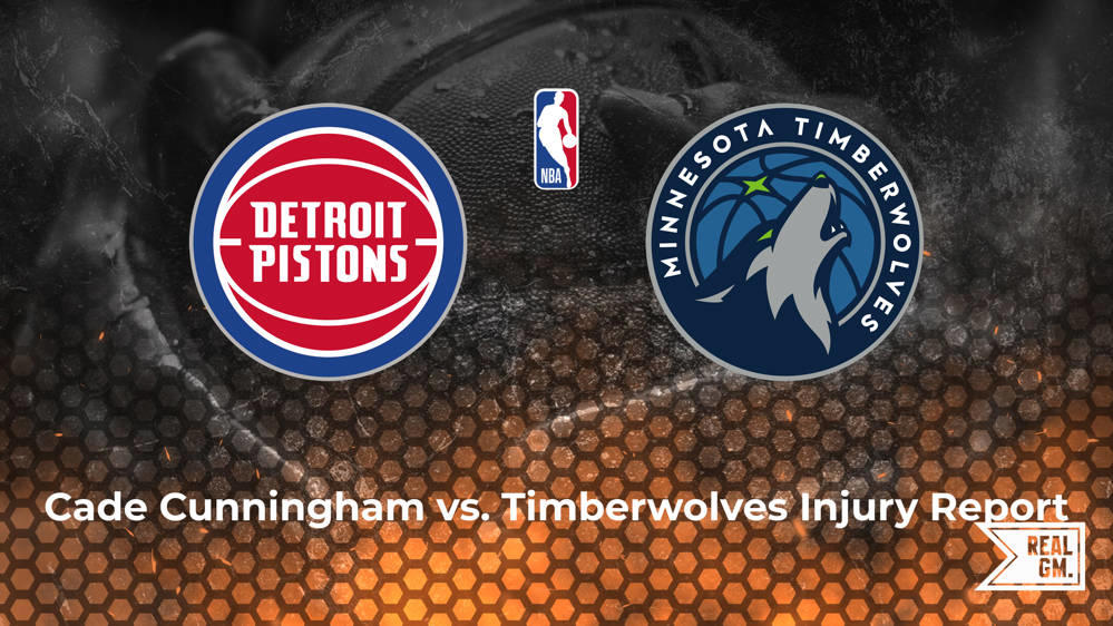 Will Cade Cunningham play tonight vs. the Timberwolves? RealGM