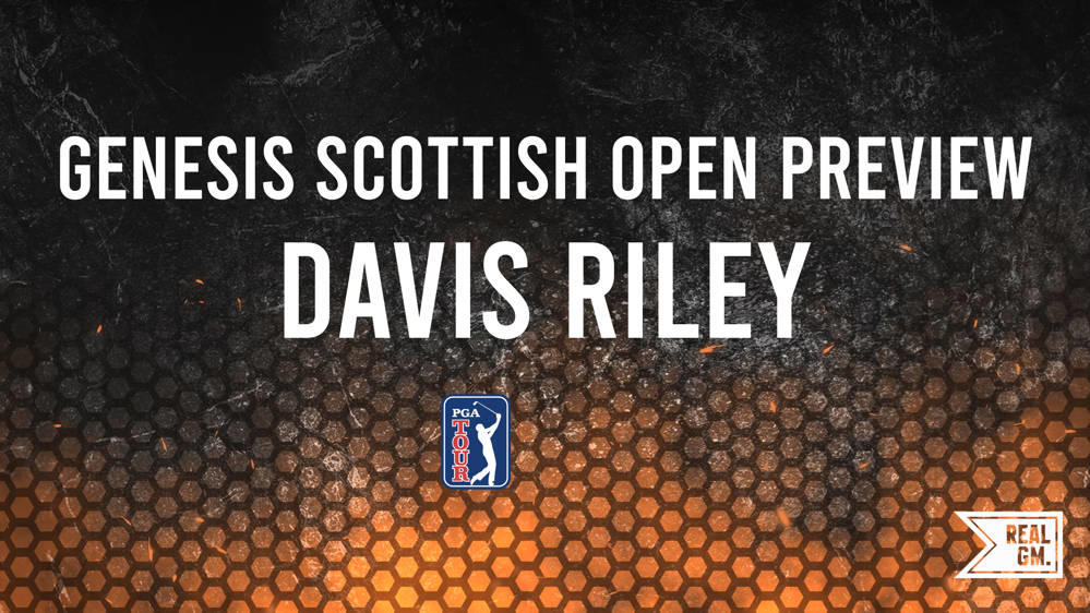 The 2024 Genesis Scottish Open Odds Davis Riley RealGM