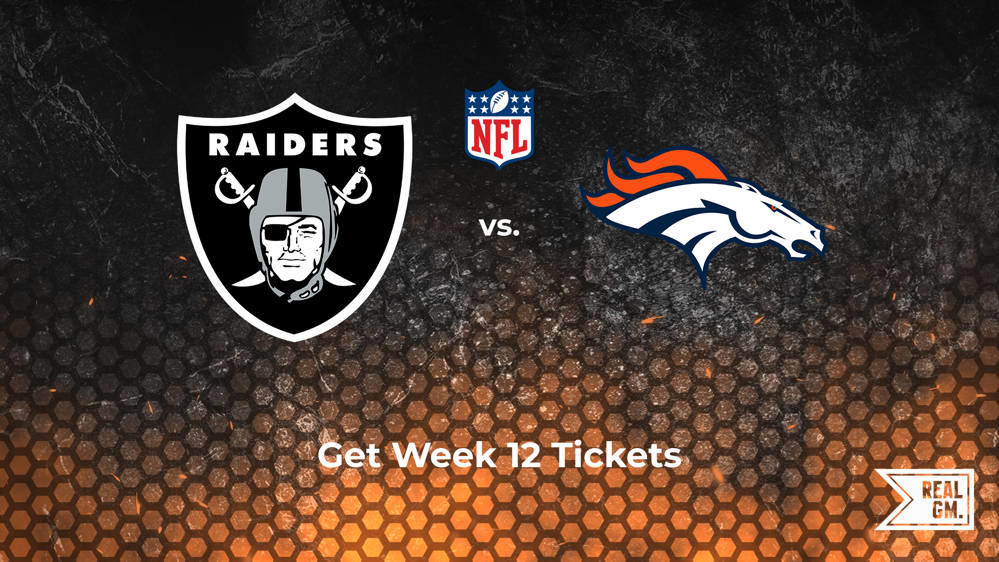 Week 12 Raiders vs. Broncos Tickets Available for Sunday, Nov. 24 RealGM