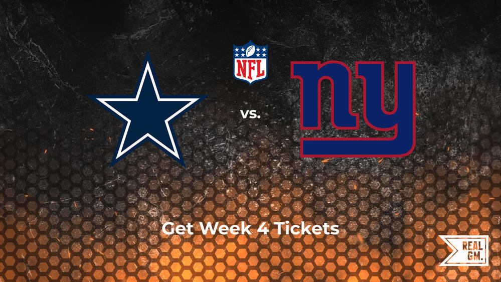 Week 4 Cowboys vs. Giants Tickets Available for Thursday Night