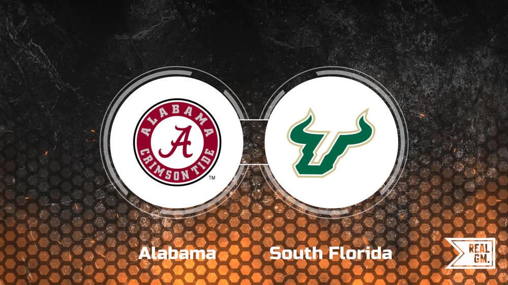 Alabama vs. South Florida Picks, Spread, Line and Odds Sept. 7 RealGM