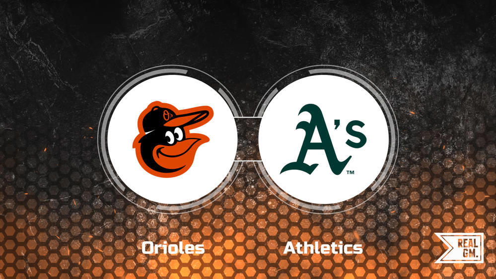 Orioles vs. Athletics Player Props Betting Odds RealGM