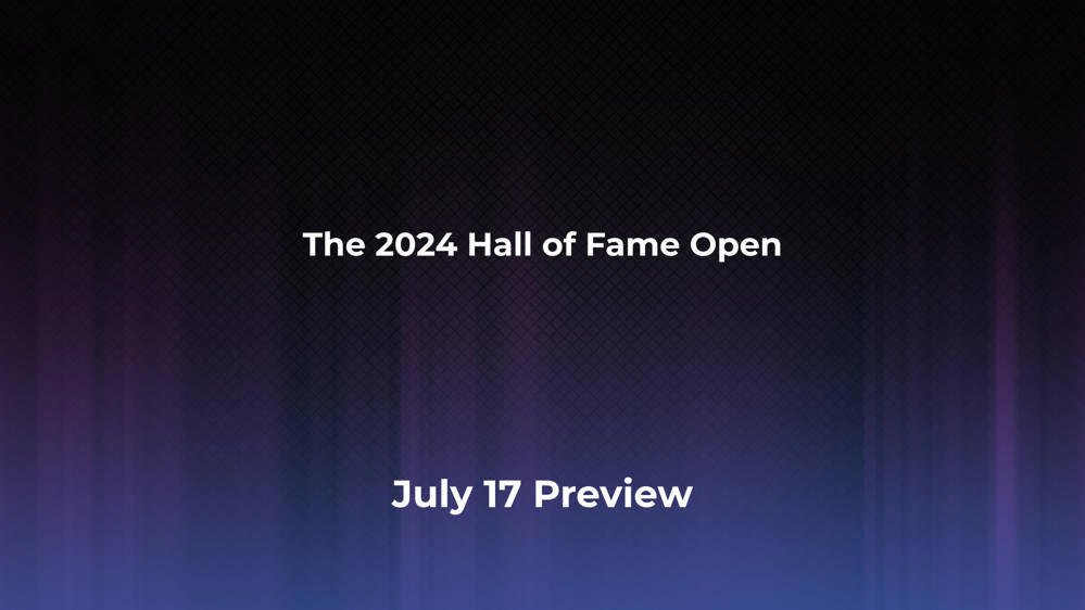 Betting Odds and Preview for the 2024 Hall of Fame Open on July 17 - Men's Singles