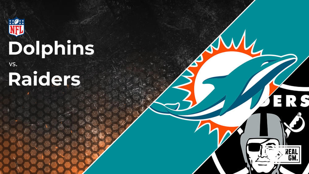 Dolphins vs. Raiders Odds, Over/Under, Spread, Lines Week 11 RealGM