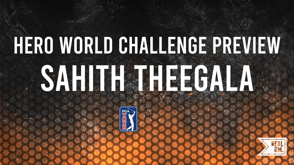 The 2024 Hero World Challenge Odds Sahith Theegala RealGM