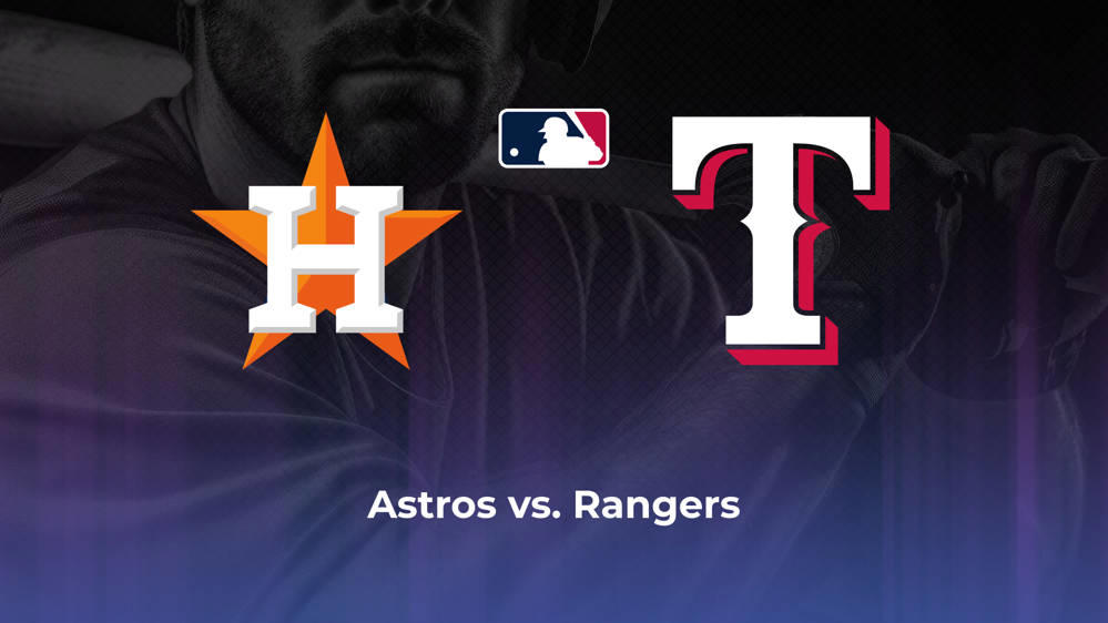 Astros vs. Rangers Betting Odds, Probable Starters 8/6/2024