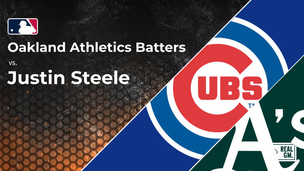 Athletics vs. Justin Steele and the Cubs: Batter vs. Pitcher Stats 